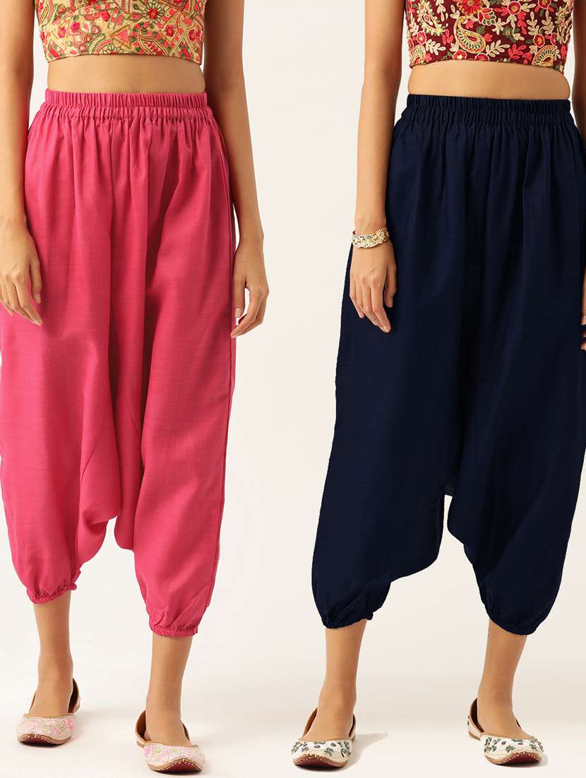 multi colored cotton harem salwars