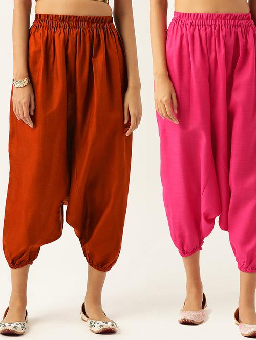 combo of 2 cotton palazzo - 20213196 - Standard Image - 0