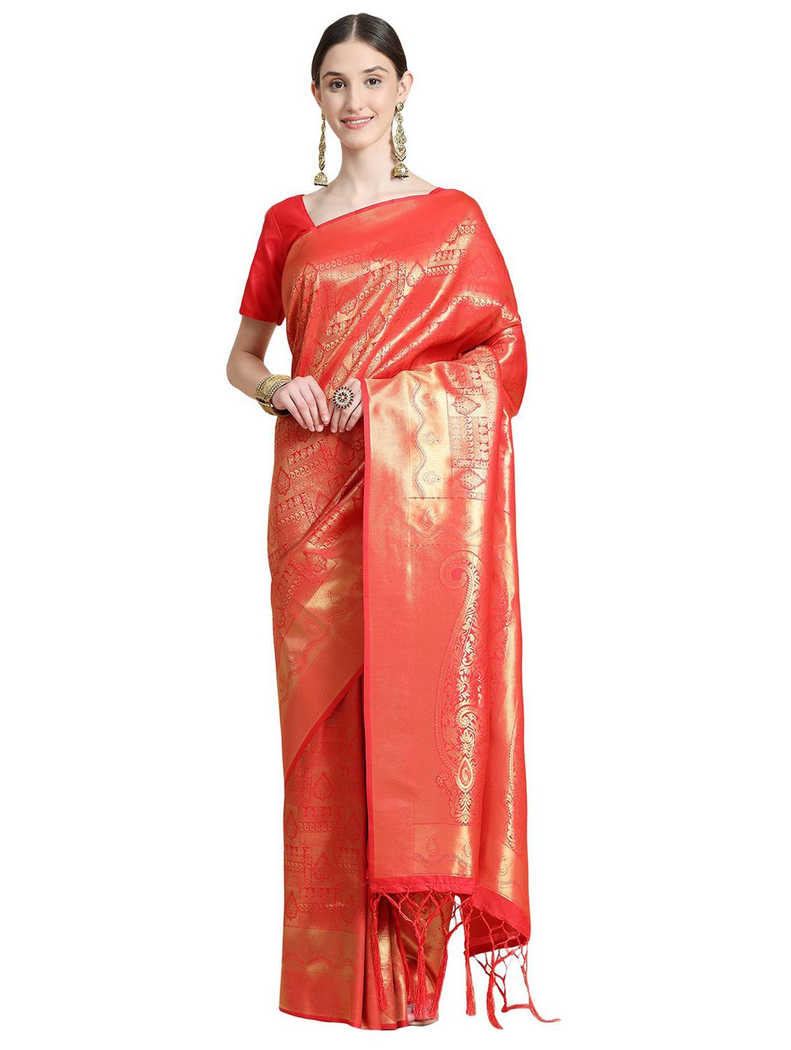 women's banarasi saree with blouse - 20214372 - Zoom Image - 0