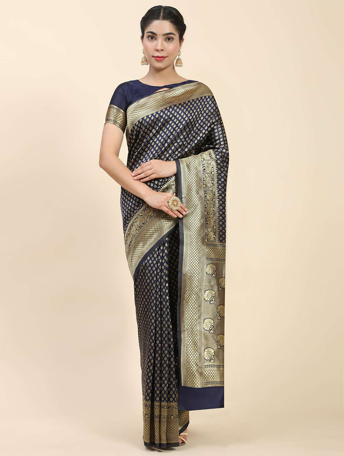 women's banarasi saree with blouse