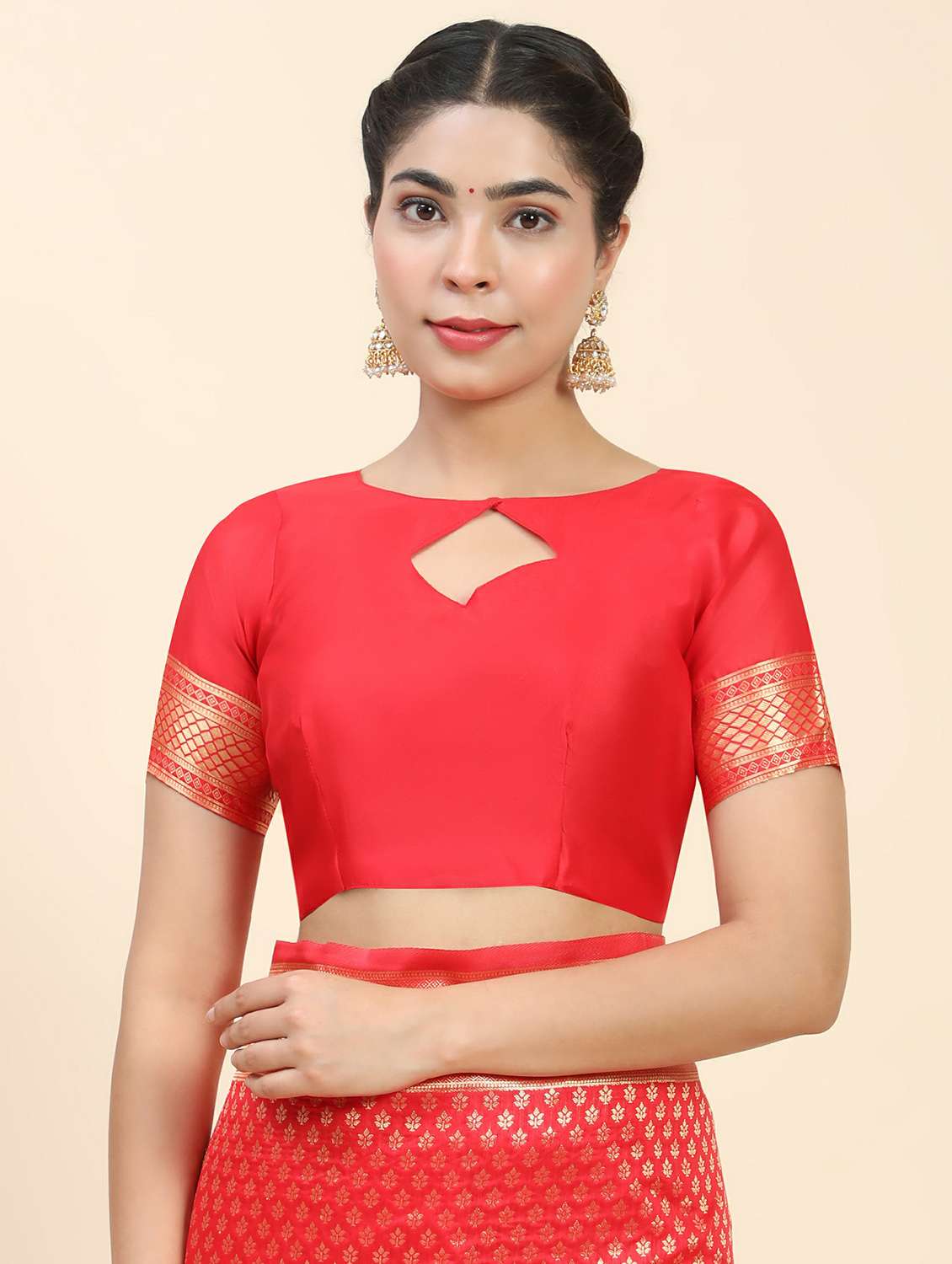 women's banarasi saree with blouse - 20214410 - Standard Image - 2