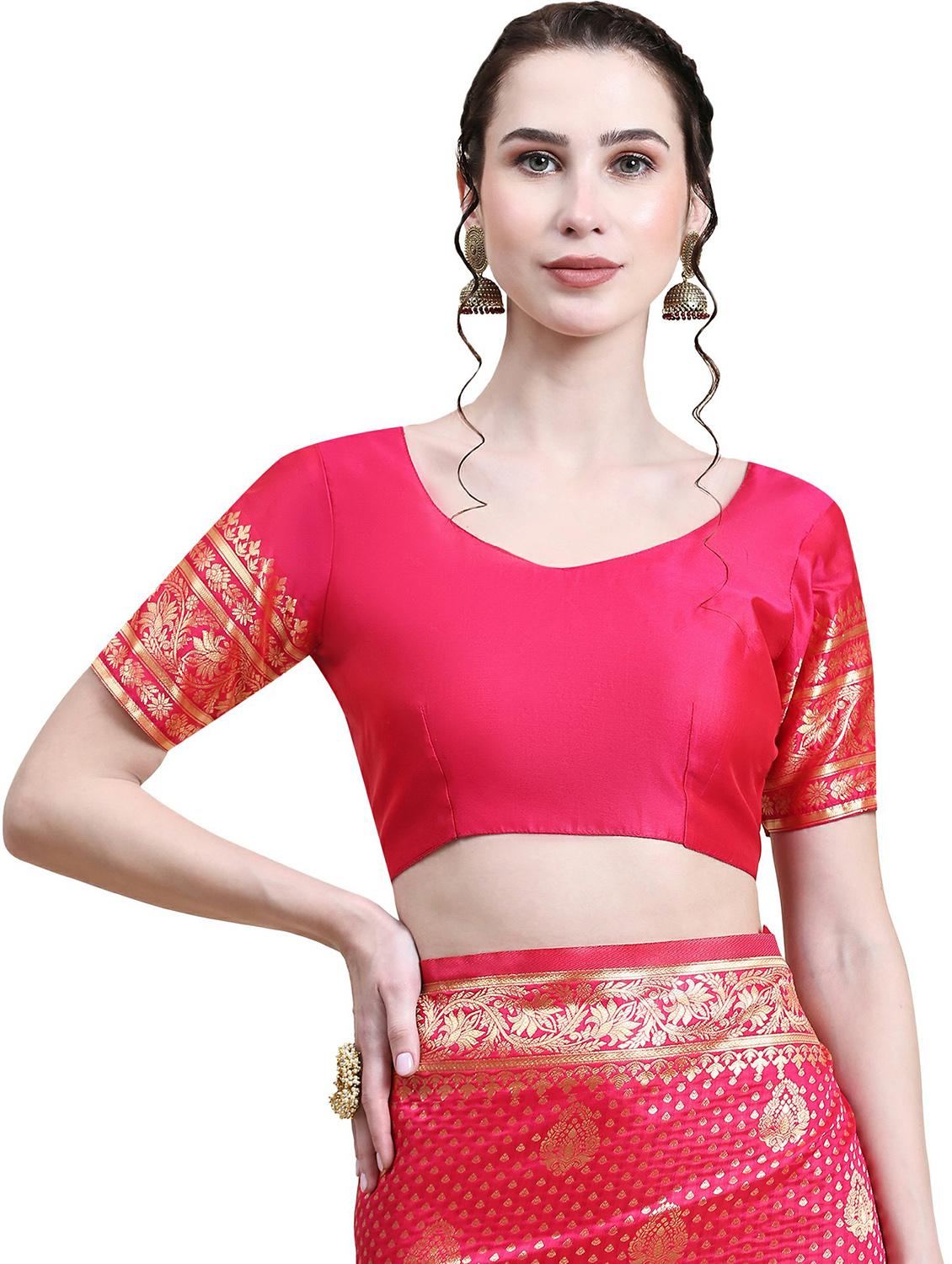 women's banarasi saree with blouse - 20214451 - Standard Image - 2