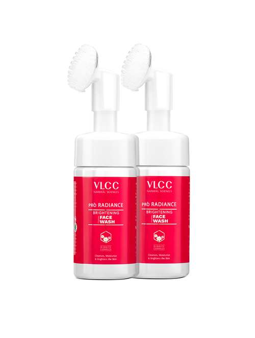 vlcc pro radiance skin brightening foaming face wash - 100 ml ( pack of 2 )