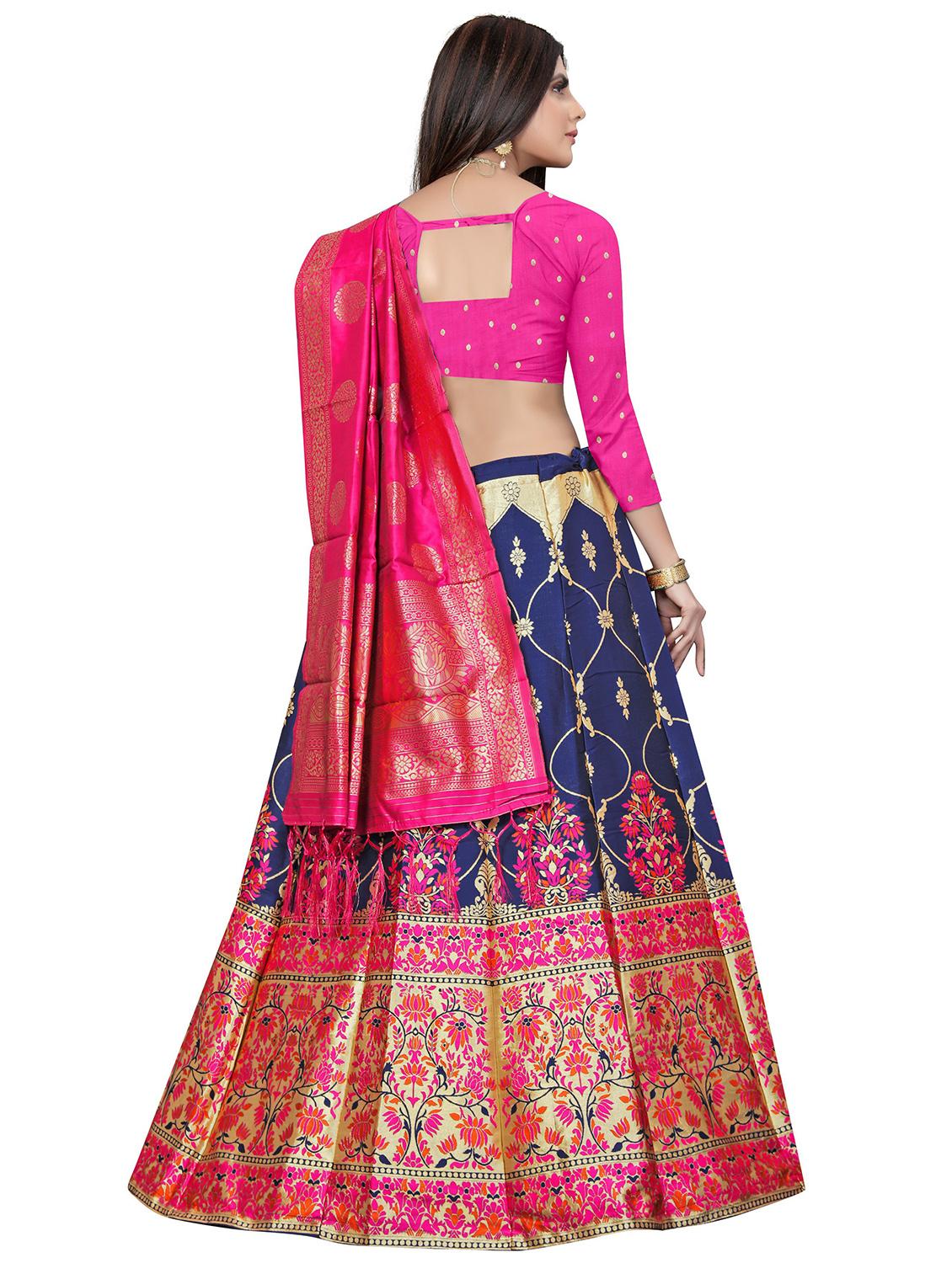 banarasi lehenga choli with dupatta set - 20214724 - Standard Image - 2