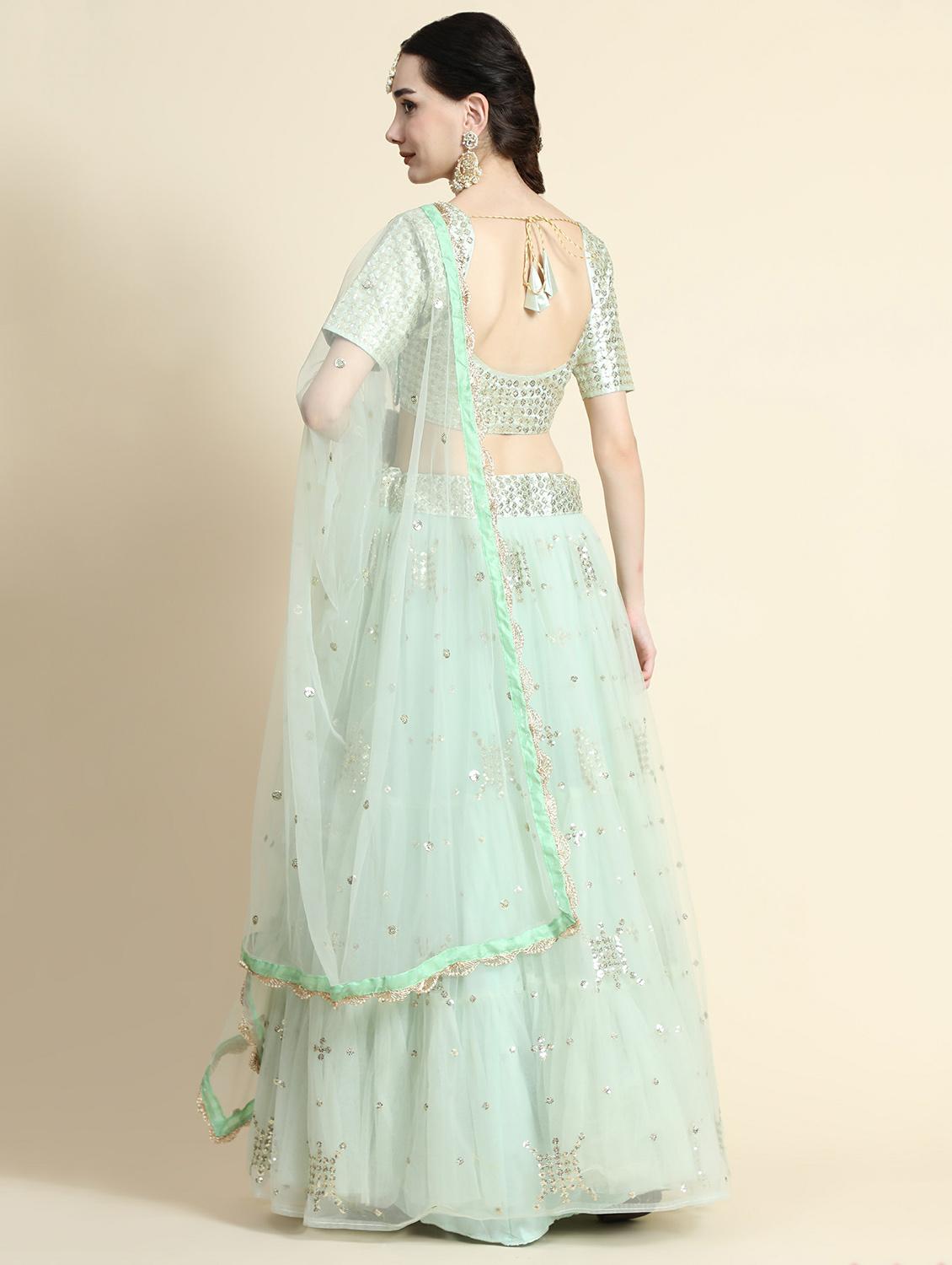 embroidered lehenga choli with dupatta set - 20214781 - Standard Image - 2