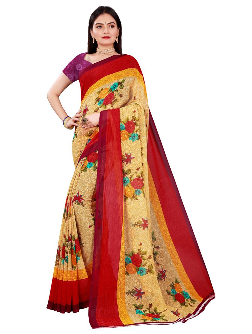 women's saree combo with blouse - 20216691 - Standard Image - 2