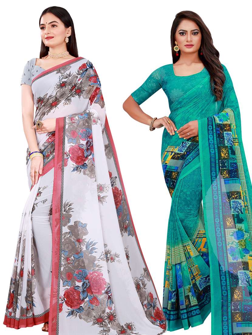 women's saree combo with blouse