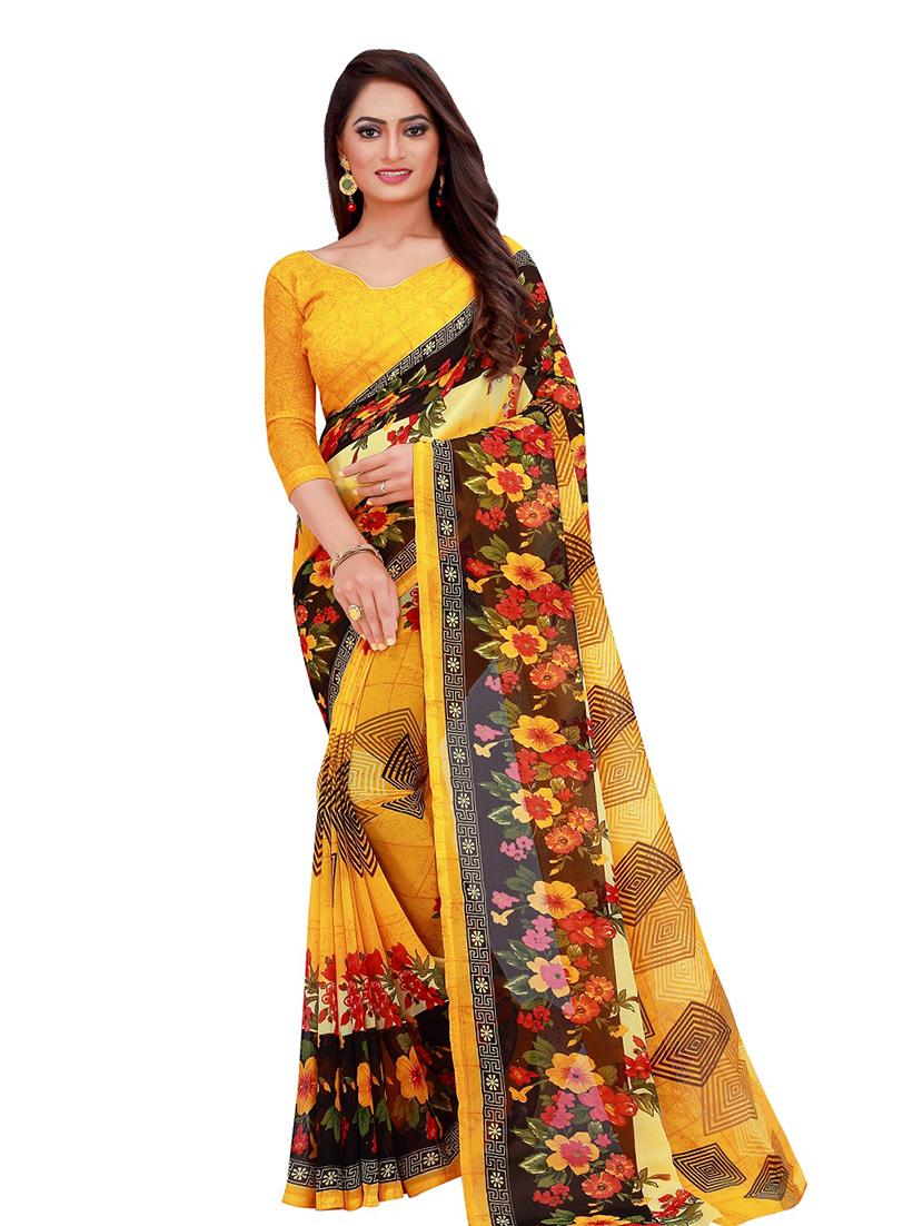 women's saree combo with blouse - 20217567 - Standard Image - 2