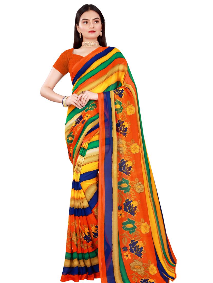 women's saree combo with blouse - 20217629 - Standard Image - 2