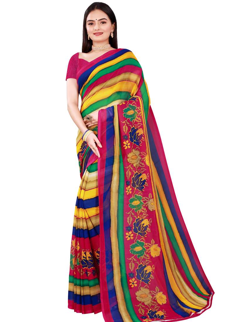 Women's Saree Combo With Blouse - 20218056 -  Standard Image - 2