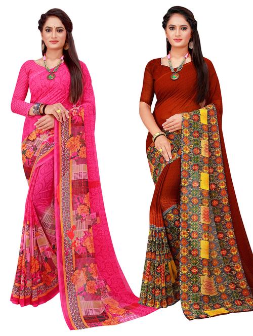 women's saree combo with blouse - 20218599 -  Standard Image - 0