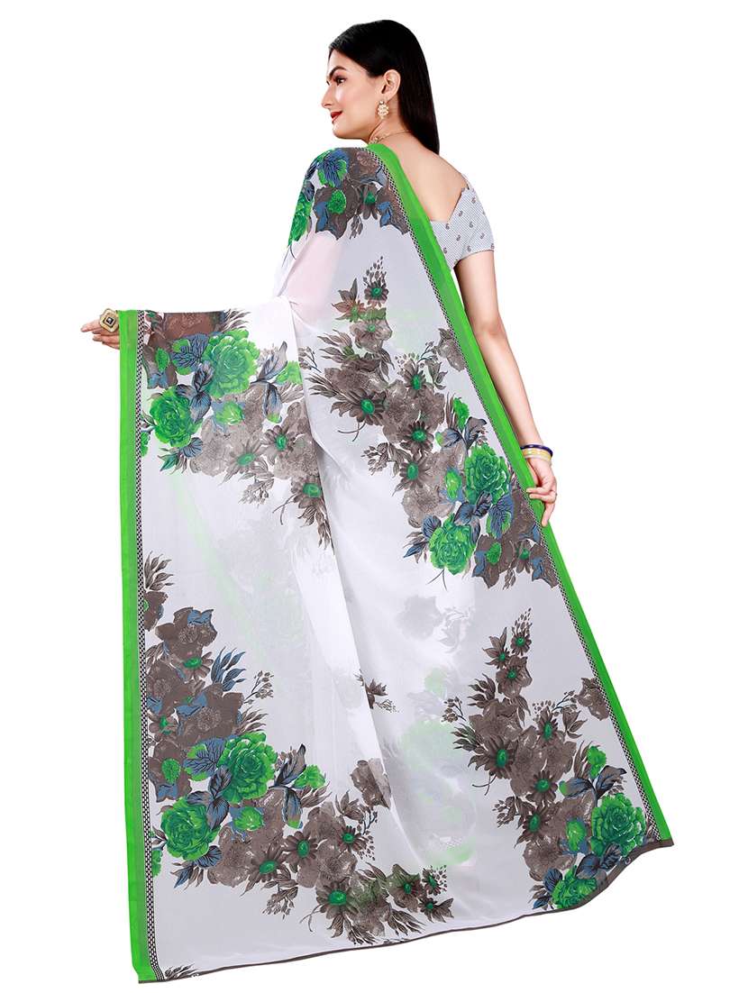 women's floral multi colored saree with blouse - 20218617 -  Standard Image - 2