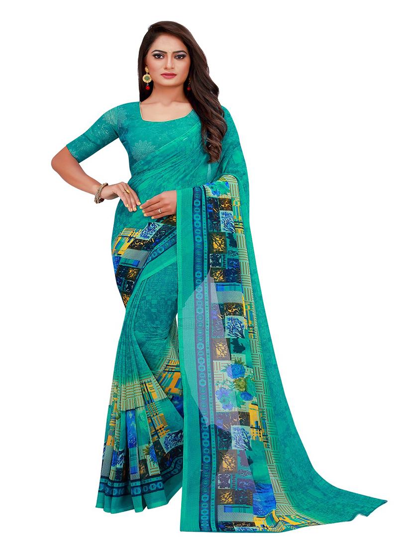 pack of 2 printed saree - 20219217 - Standard Image - 2