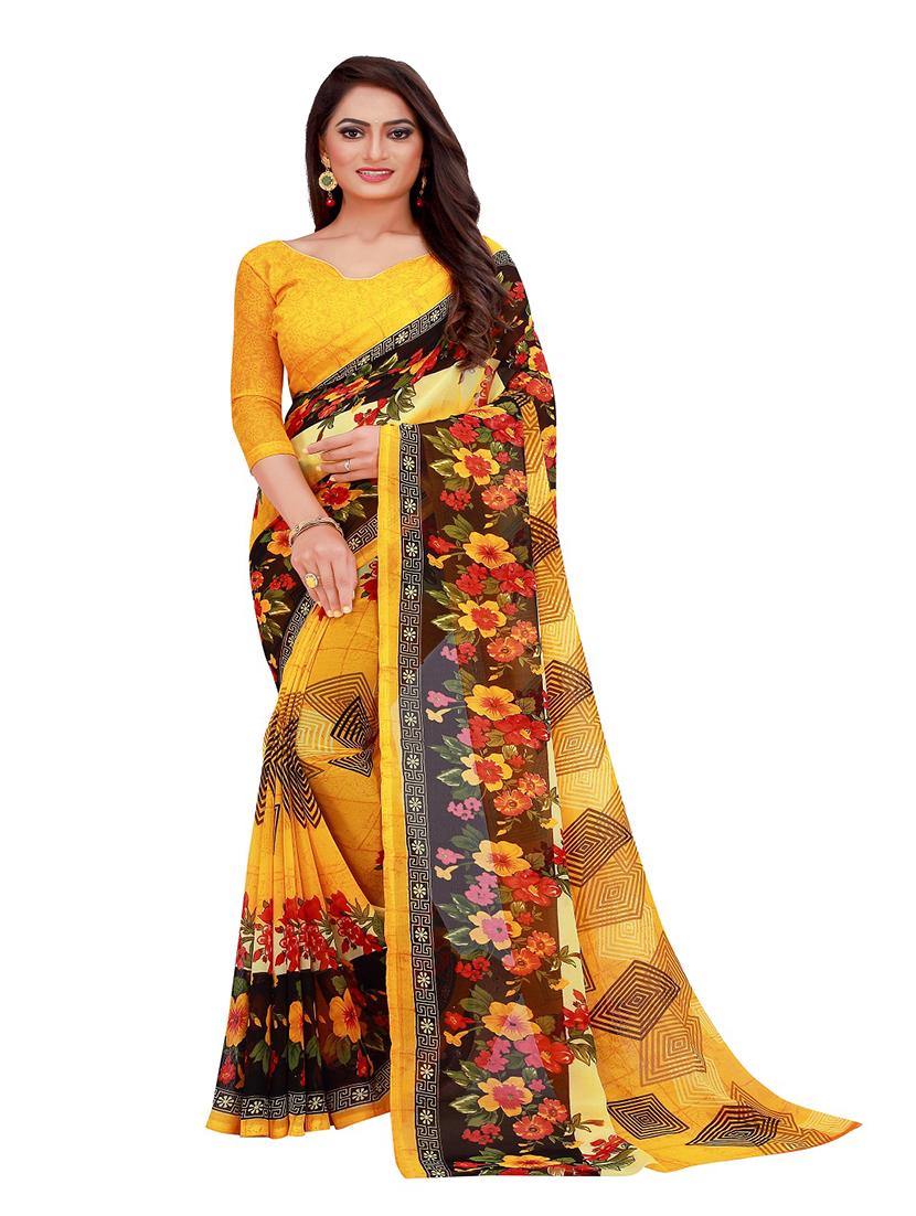 pack of 2 printed sarees - 20219270 - Standard Image - 2