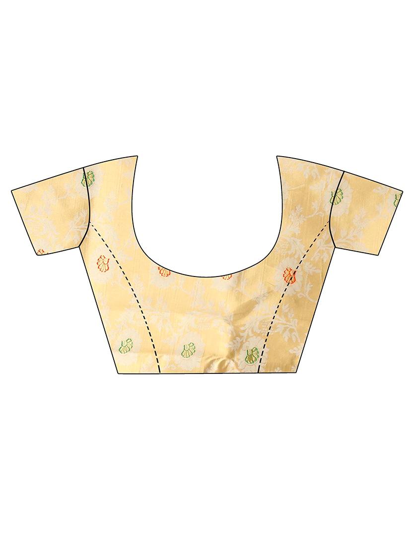 women's banarasi saree with blouse - 20223506 - Standard Image - 2