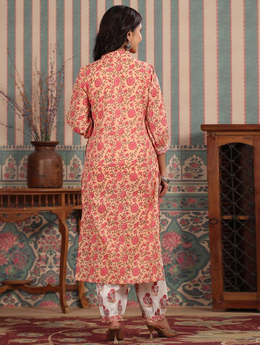 women floral kurta salwar set - 20223748 -  Standard Image - 2