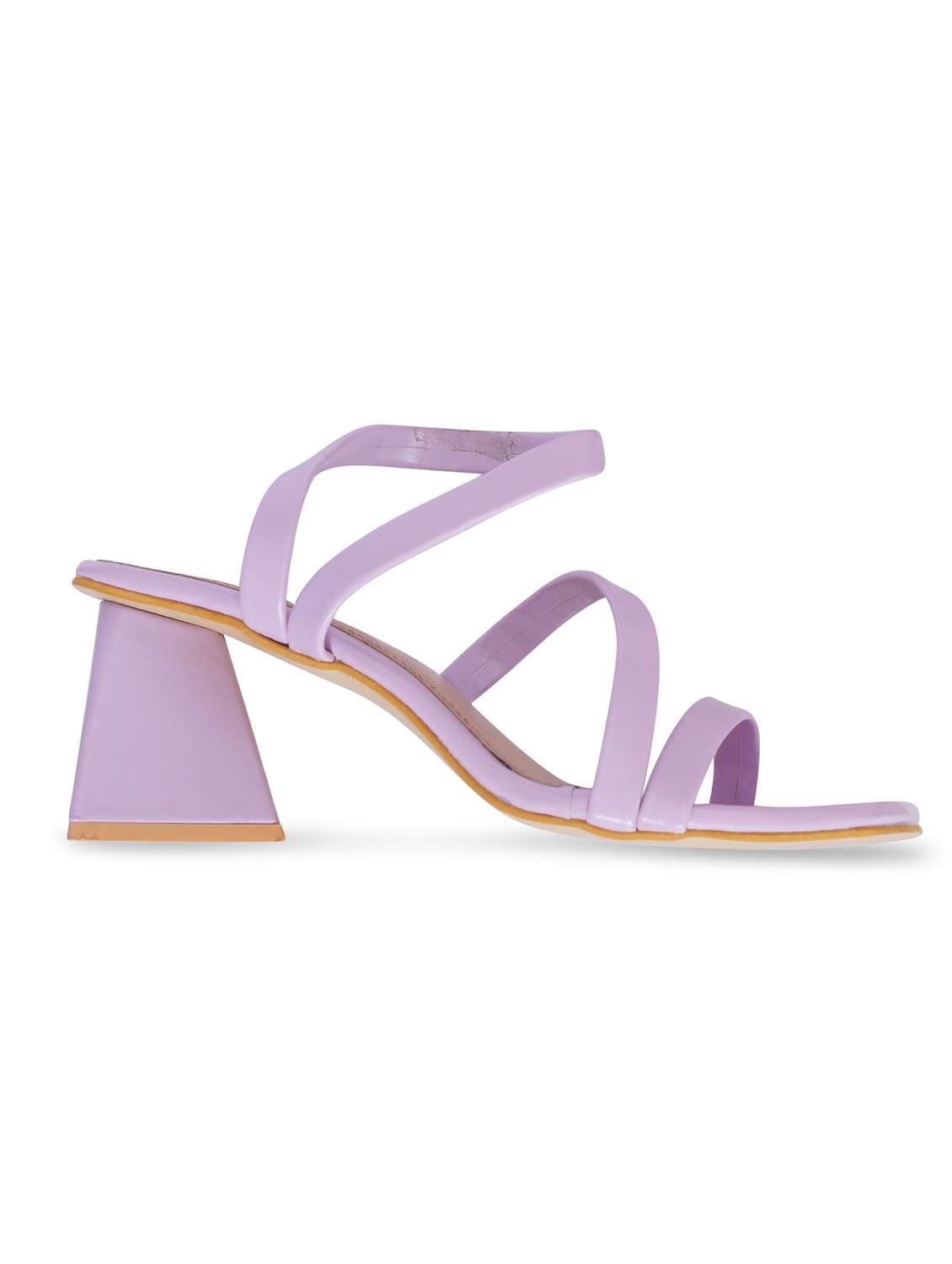 women's purple strap heel sandal - 20225201 -  Standard Image - 2