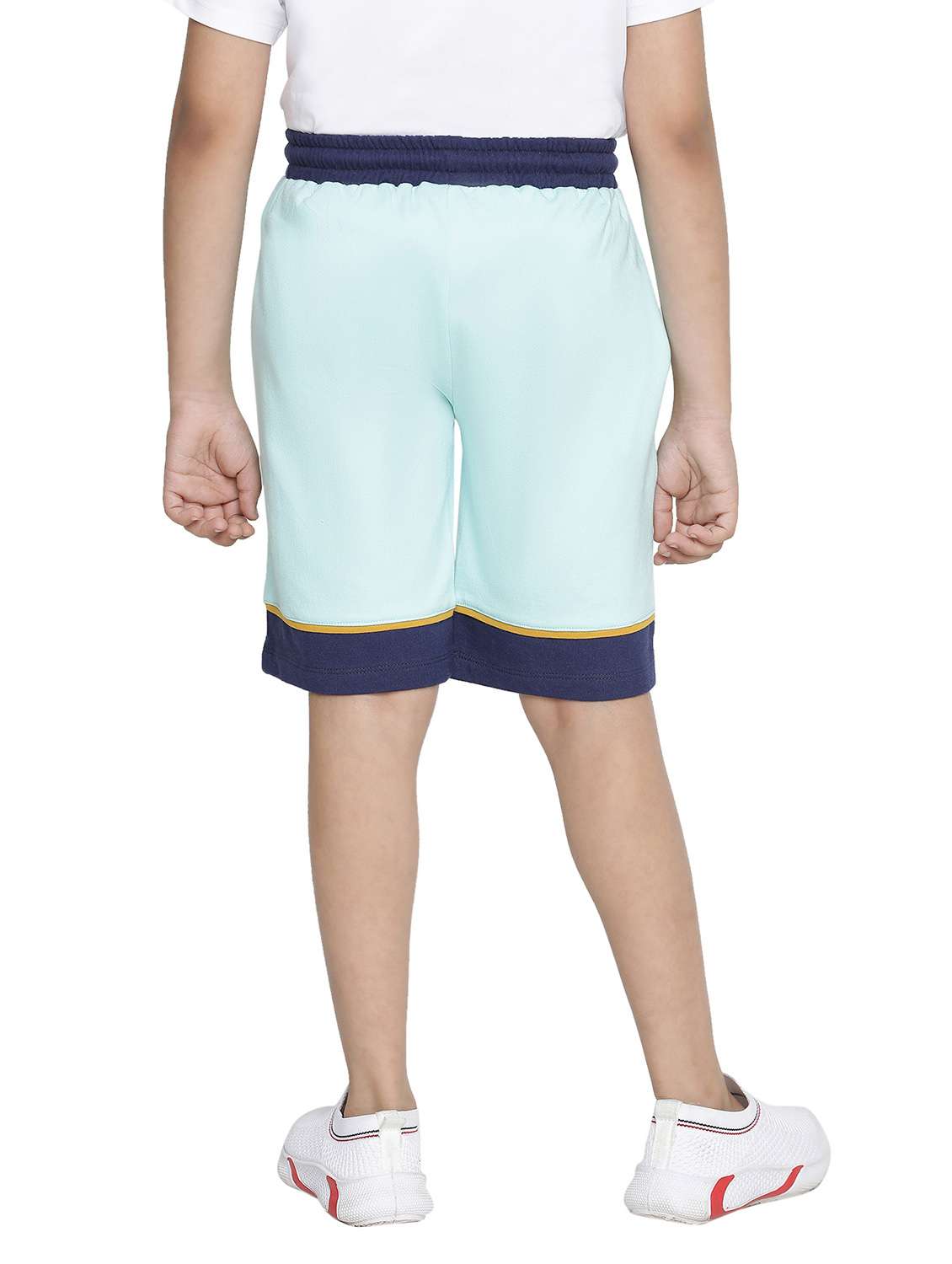 boys blue cotton shorts  - 20225275 -  Standard Image - 2