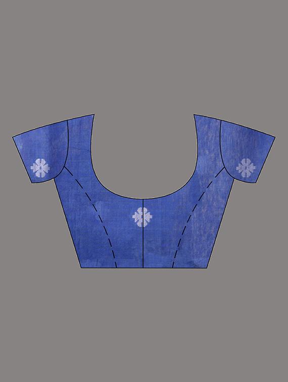 women's self design blue colored saree with blouse - 20225423 - Standard Image - 2