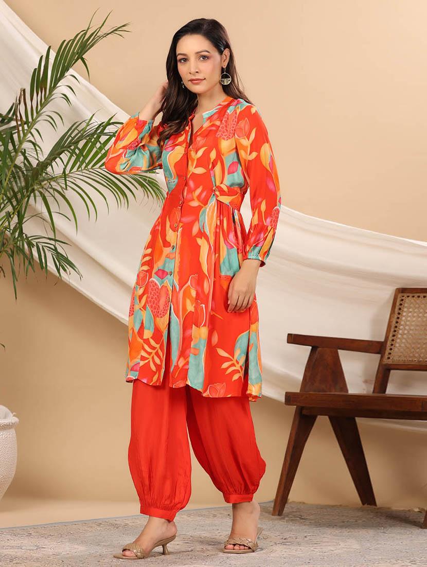 women floral printed kurta salwar set - 20225662 - Standard Image - 2