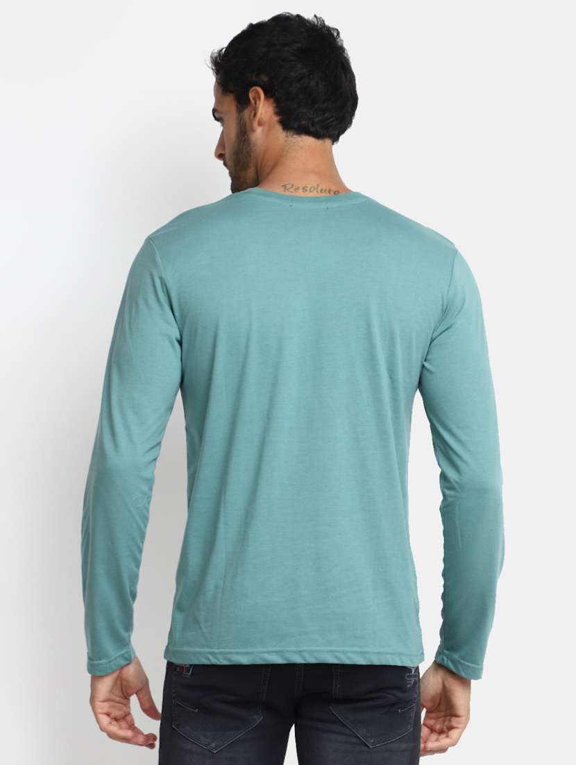 men round neck front print t-shirt - 20228615 -  Standard Image - 2