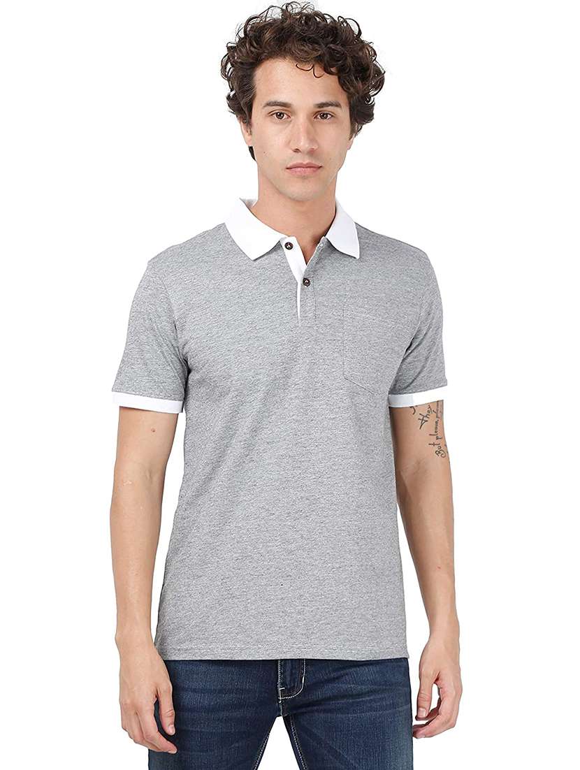 heathered polo t-shirt