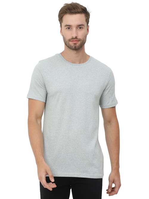 round neck solid regular t-shirt - 20229873 - Standard Image - 0