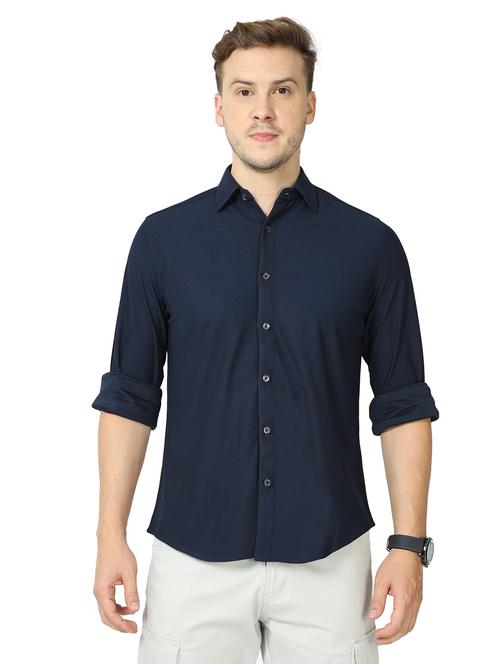 mens solid casual shirt - 20229929 - Standard Image - 0