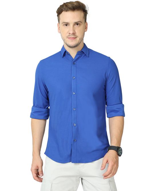 mens solid casual shirt - 20229930 - Standard Image - 0
