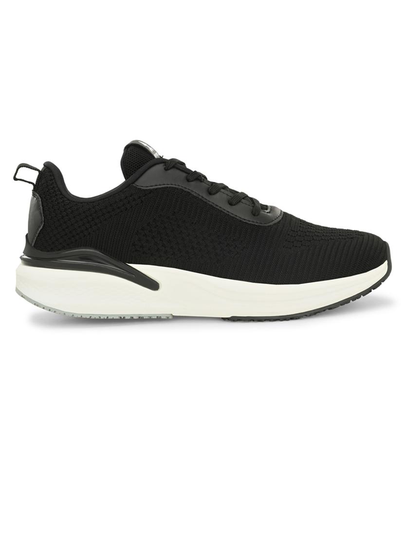 men black lace-up running sports shoe - 20230220 - Standard Image - 2