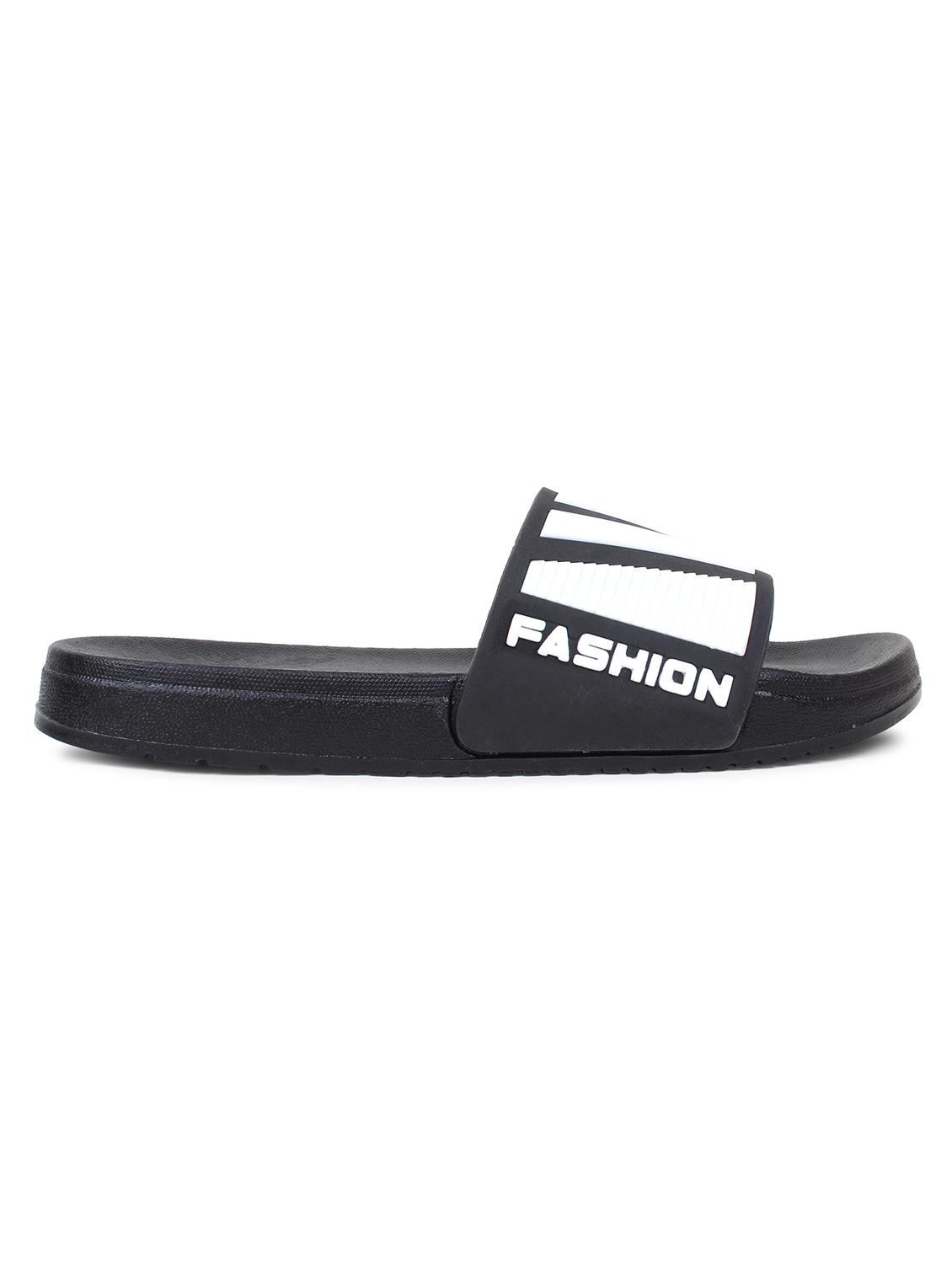 black pvc slip on flip flops - 20240856 - Standard Image - 2
