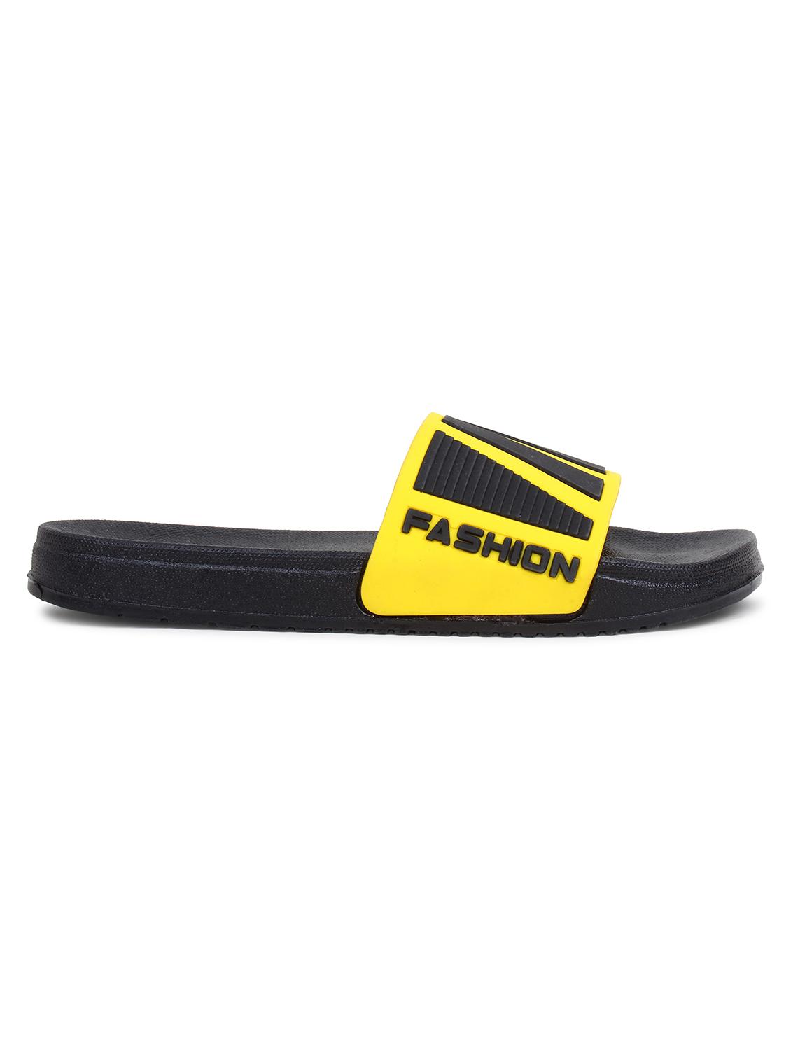 yellow pvc slip on flip flops - 20240862 - Standard Image - 2