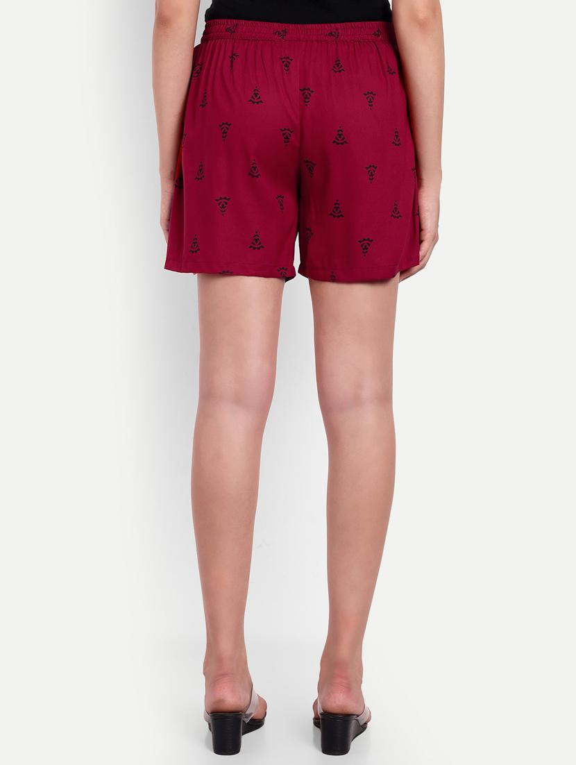 red floral regular short - 20243592 - Standard Image - 2