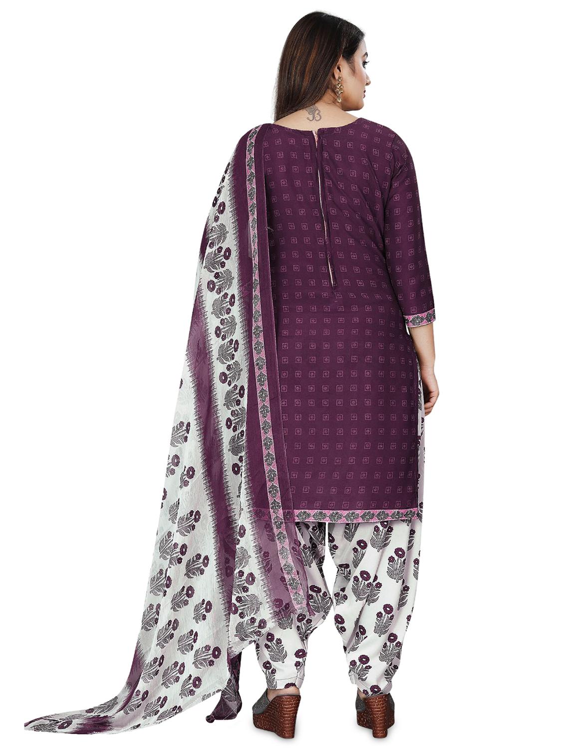 floral printed unstitched suit set - 20244378 - Standard Image - 2