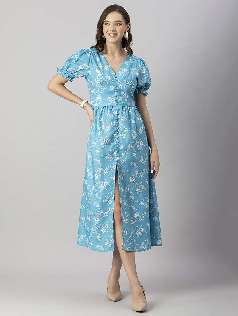 women's fit & flare floral dress