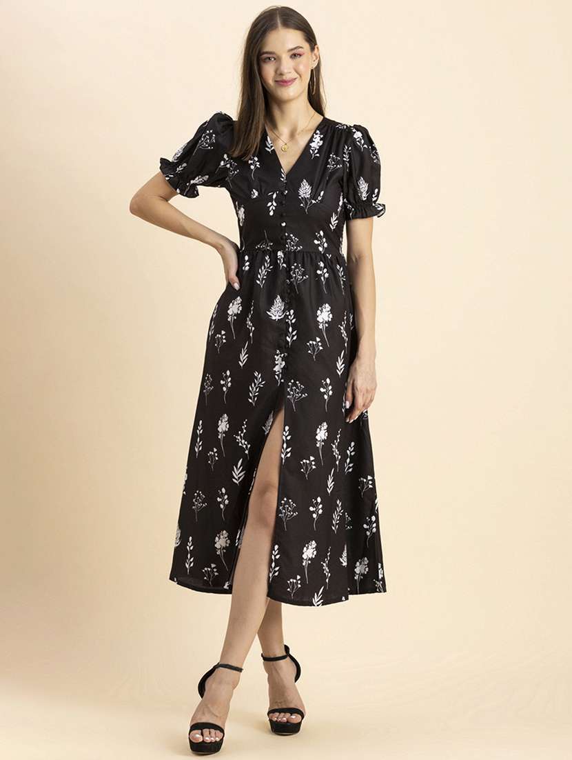 women's fit & flare floral dress
