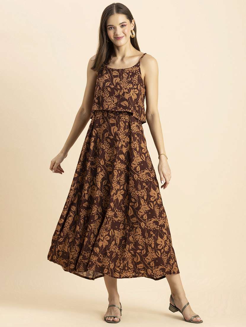 women's fit & flare floral dress