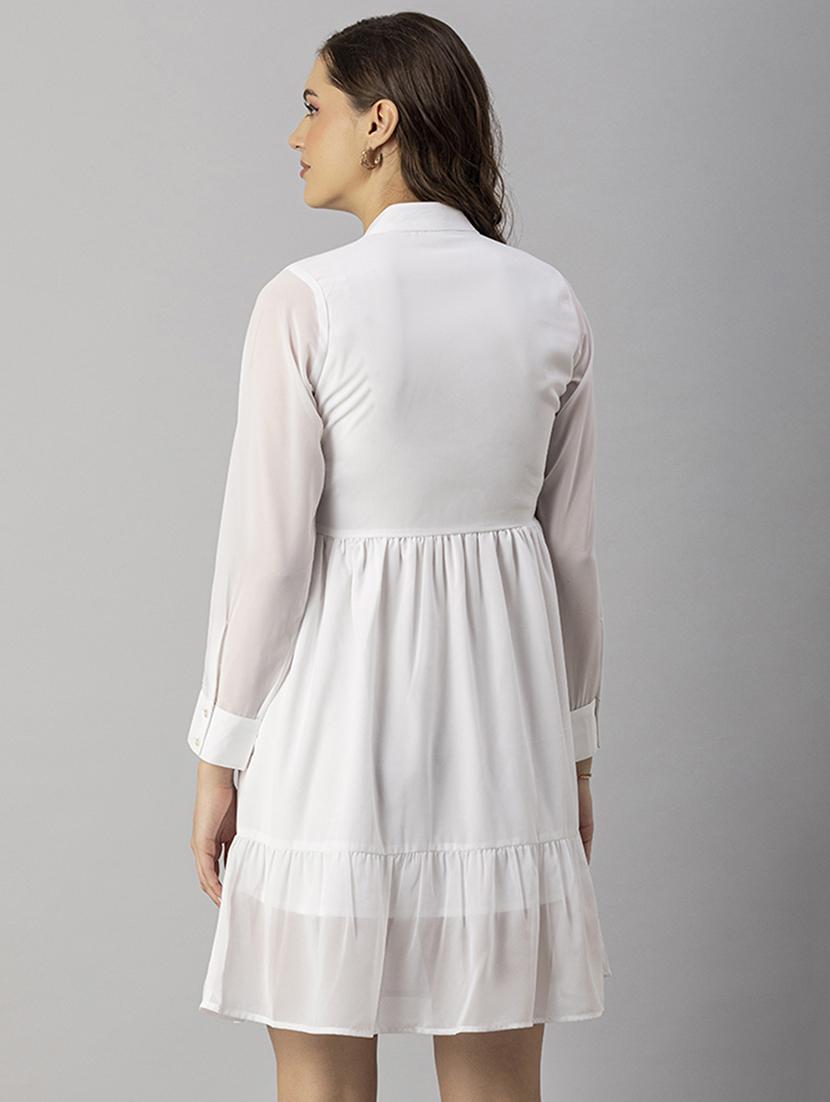 women's t-shirt solid dress - 20244413 - Standard Image - 2