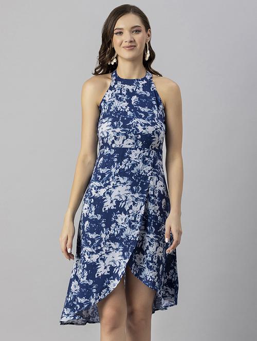 women's asymmetric floral dress - 20244414 - Standard Image - 0