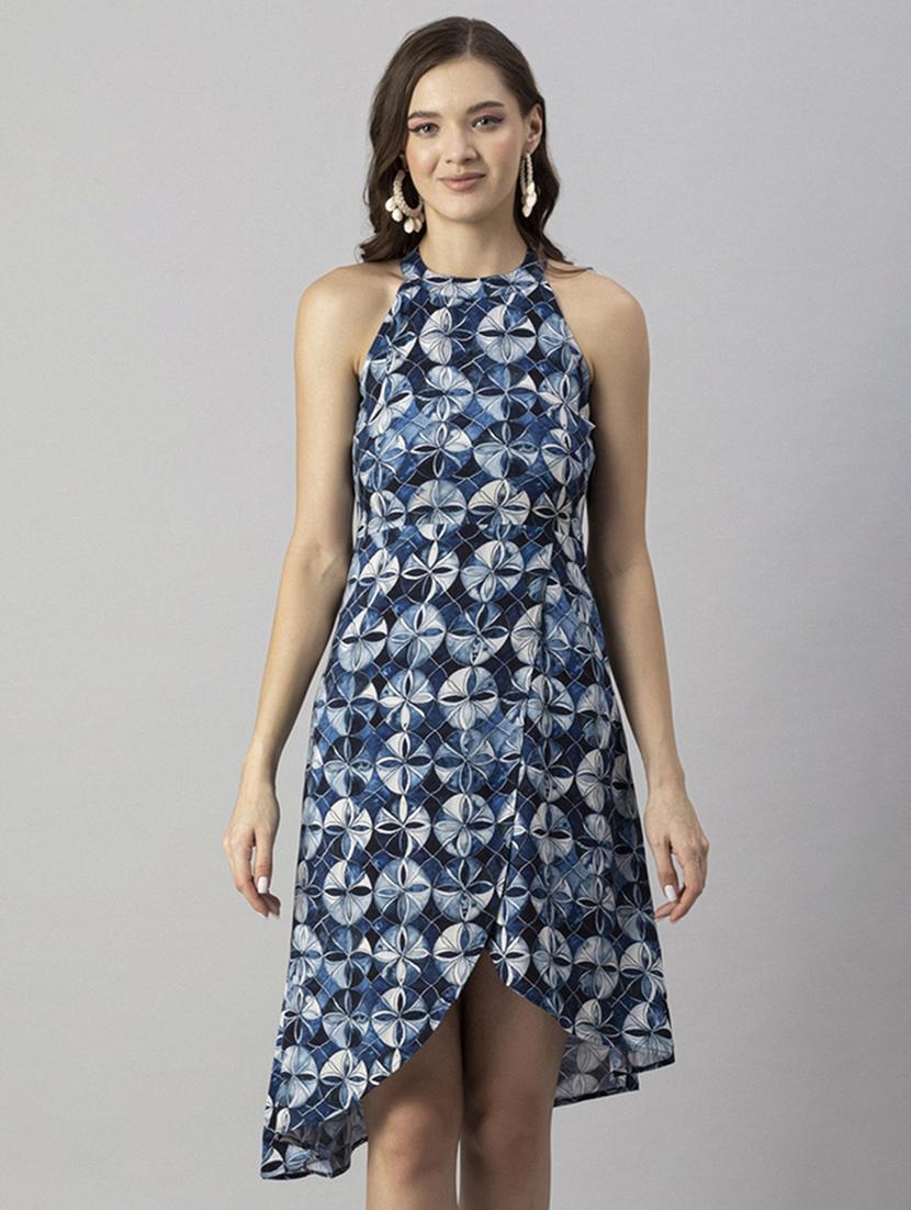 women's asymmetric printed dress - 20244415 - Zoom Image - 0