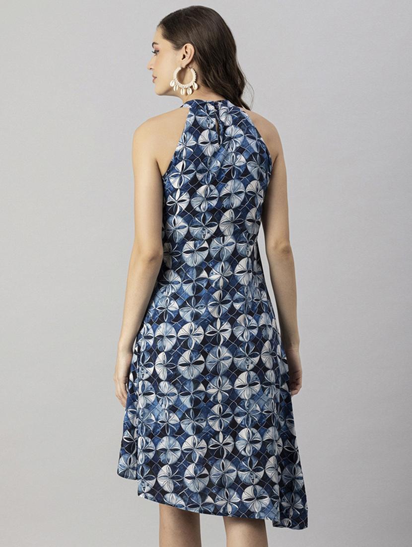 women's asymmetric printed dress - 20244415 - Standard Image - 2