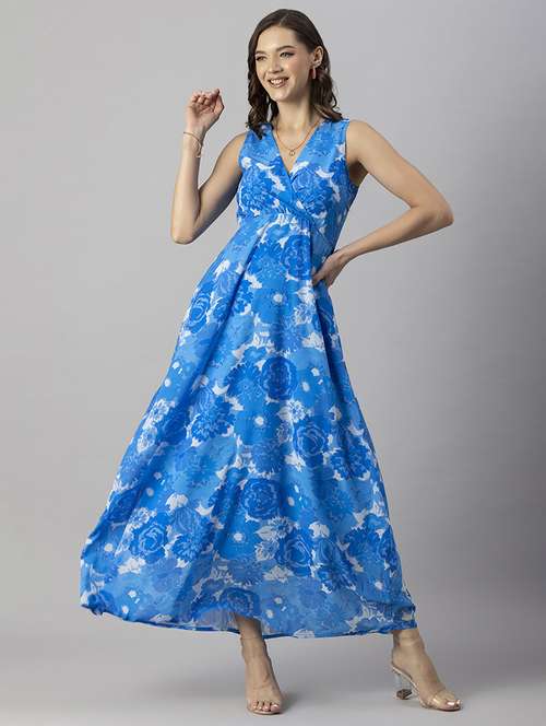 women's fit & flare floral dress - 20244420 -  Standard Image - 0