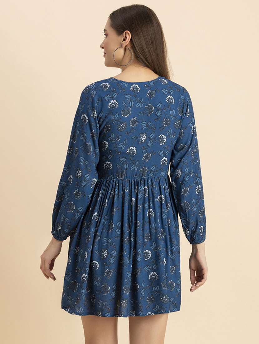 women's fit & flare floral dress - 20244435 - Standard Image - 2