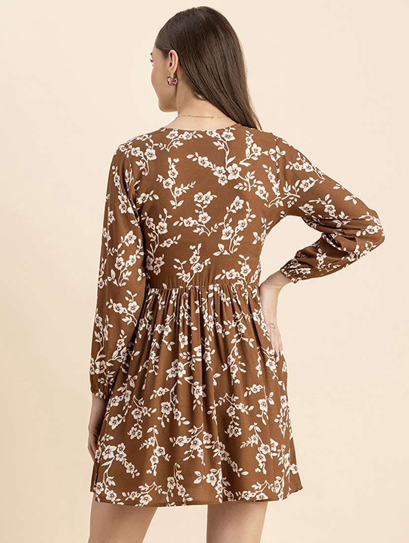 women's fit & flare floral dress - 20244437 -  Standard Image - 2