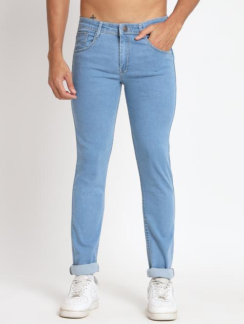 men plain jeans - 20244499 - Standard Image - 0