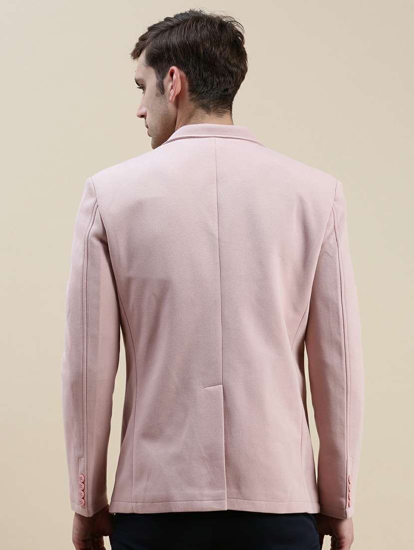 men solid single breasted casual blazer - 20245392 -  Standard Image - 2