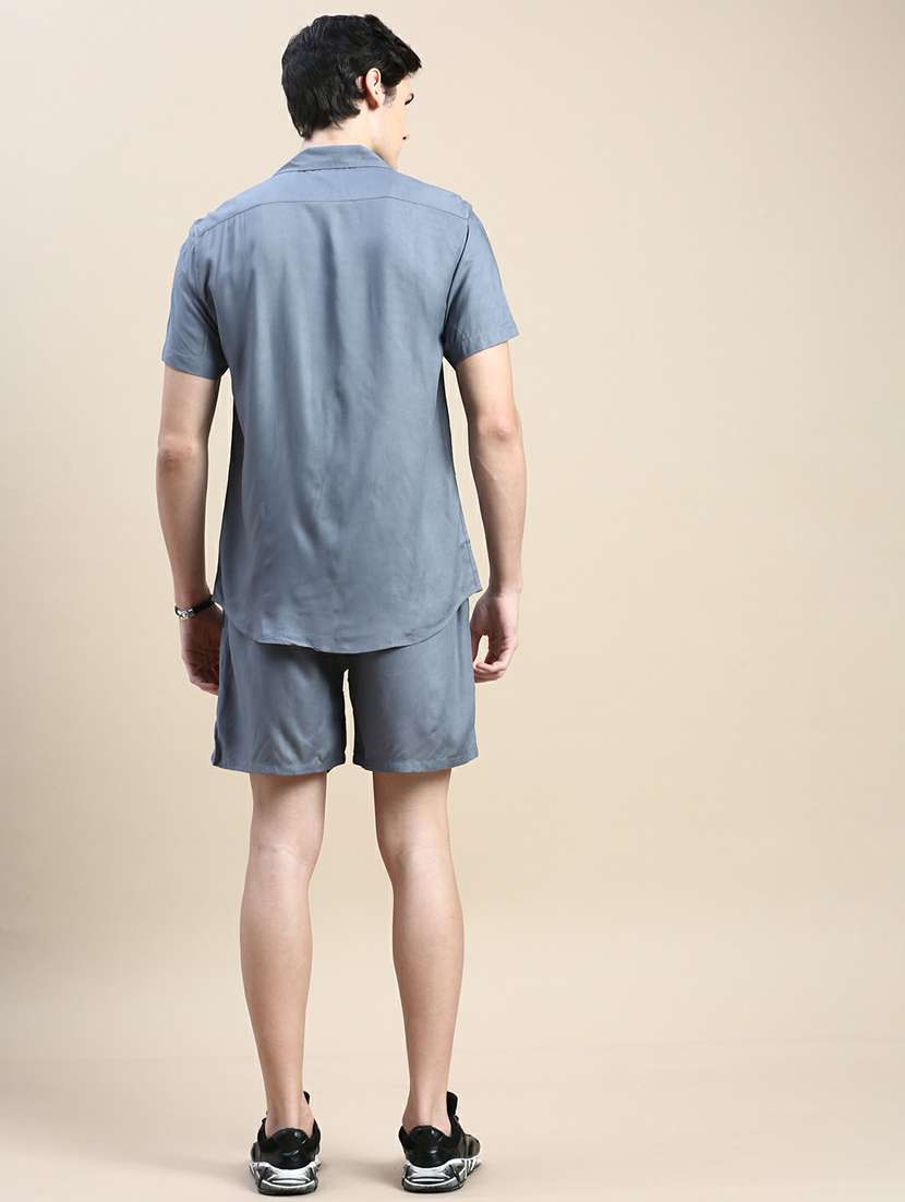 men shirt collar co-ord sets - 20245459 - Standard Image - 2