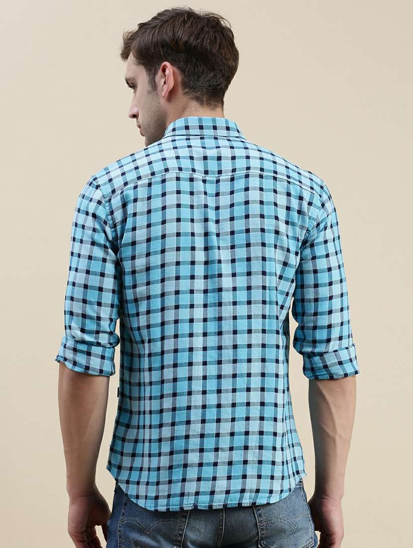 mens checks casual shirt - 20245575 -  Standard Image - 2
