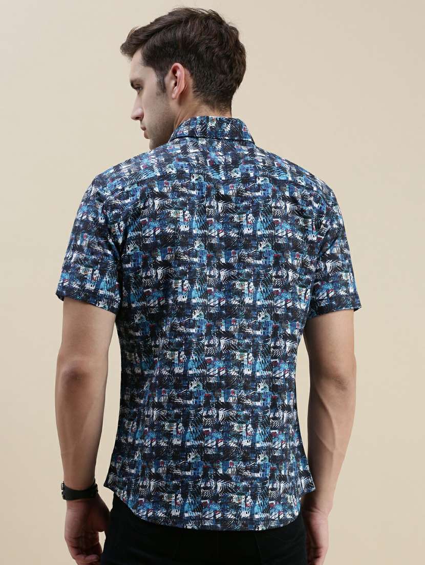 mens printed casual shirt - 20245593 -  Standard Image - 2