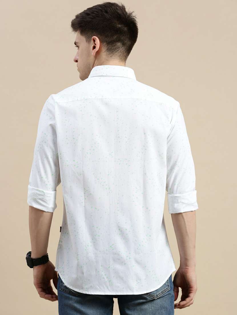 mens self design casual shirt - 20245614 -  Standard Image - 2